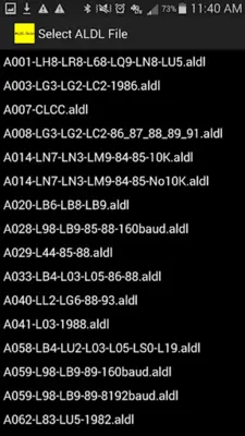 ALDL Scan android App screenshot 1